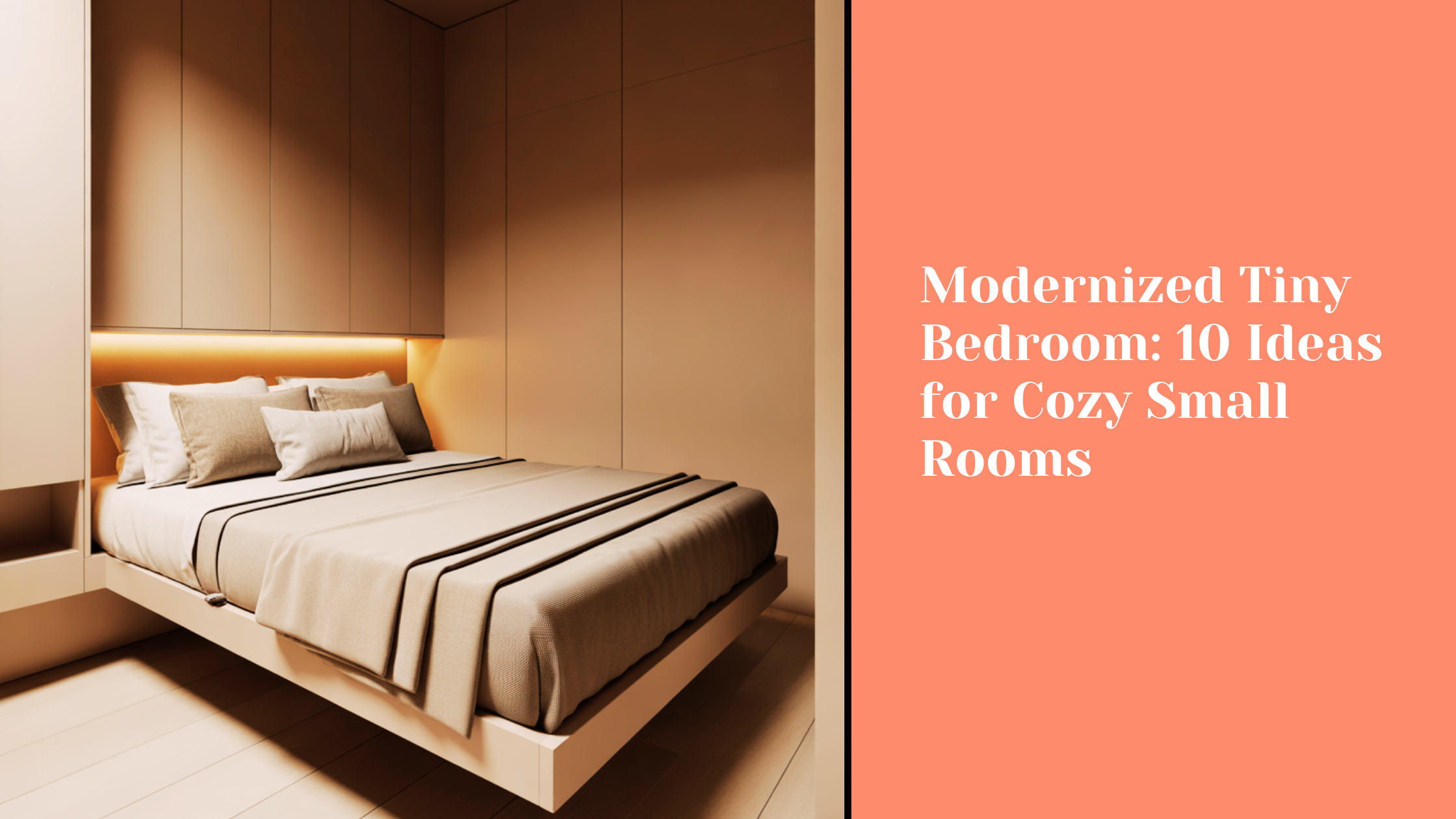 Modernized Tiny Bedroom: 10 Ideas for Cozy Small Rooms