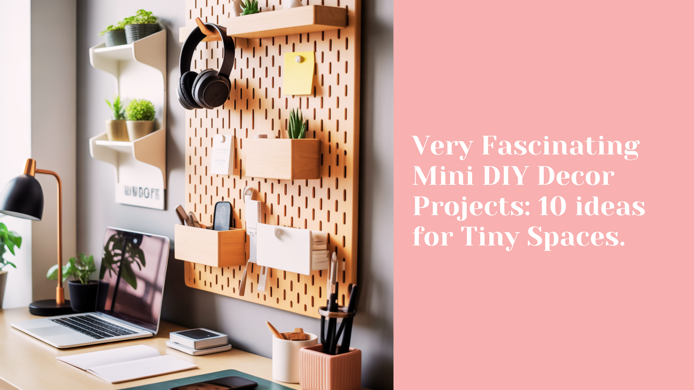 Very Fascinating Mini DIY Decor Projects: 10 ideas for Tiny Spaces.