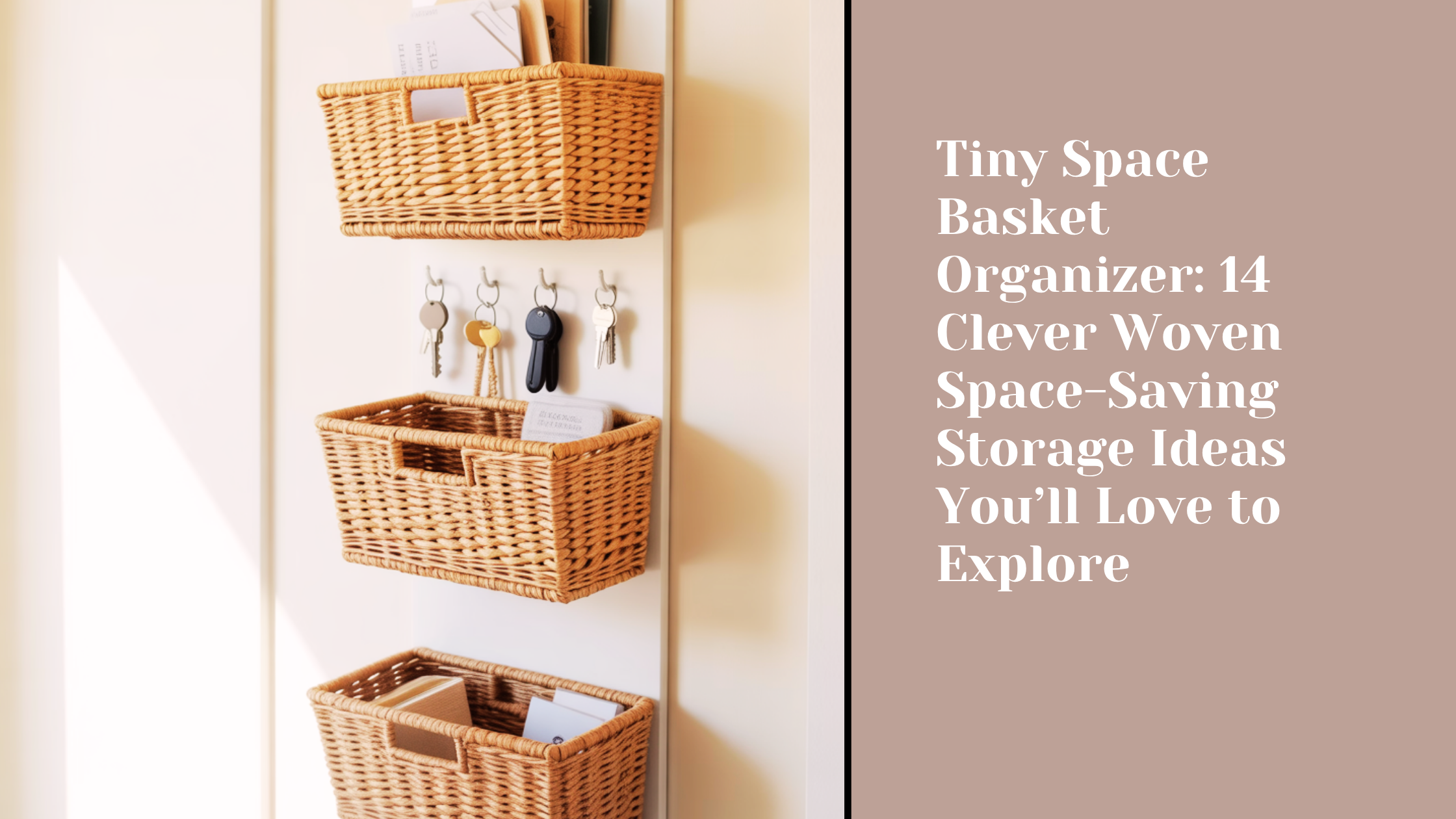 Tiny Space Basket Organizer: 14 Clever Woven Space-Saving Storage Ideas You’ll Love to Explore