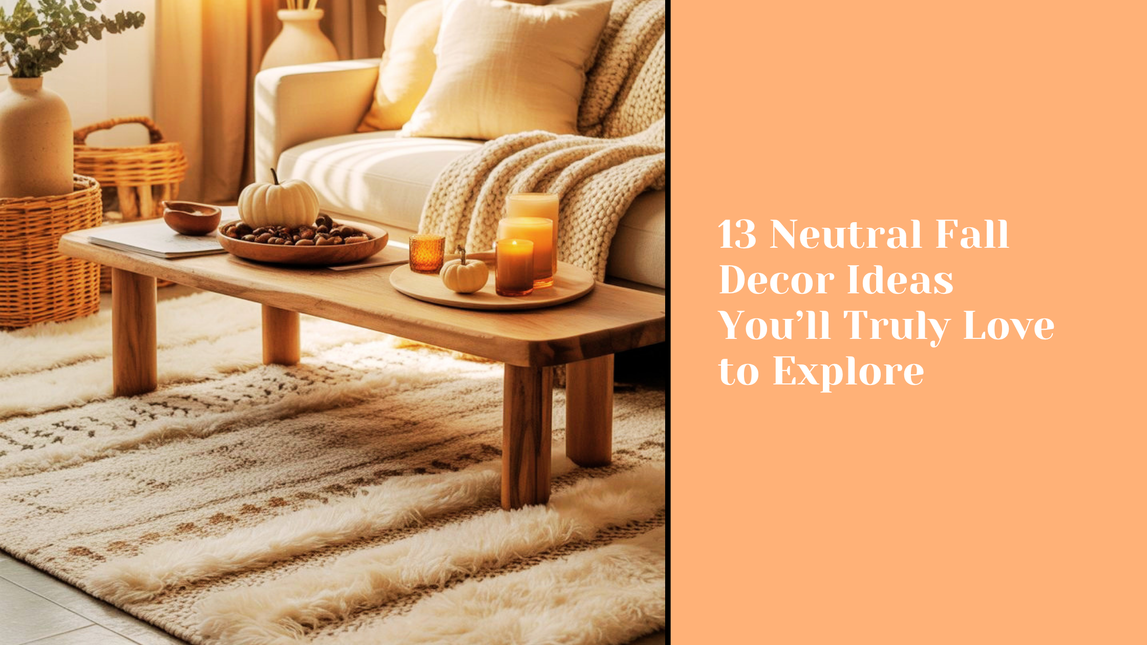 13 Neutral Fall Decor Ideas You’ll Truly Love to Explore